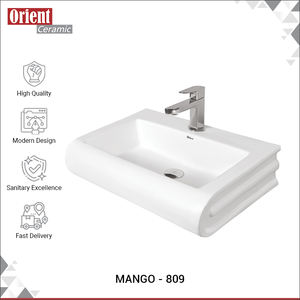 Prix bas du marché, qualité supérieure, fabriqué en Inde, design moderne, lavabo en céramique blanche pour les acheteurs mondiaux - Product Image 2