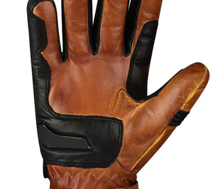 Leather Full <b>Finger</b> Racing Gloves Adjustable Wrist <b>Strap</b> Professional Touch Screen For Riding Outdoor Activities Male - Product Image 4