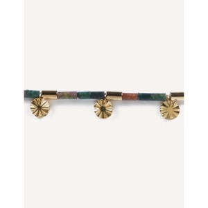YXQ B26 bracciale con pietra naturale filo macramè acciaio inossidabile G. Collezione di braccialetti di perline alla moda di Amazon - Product Image 2