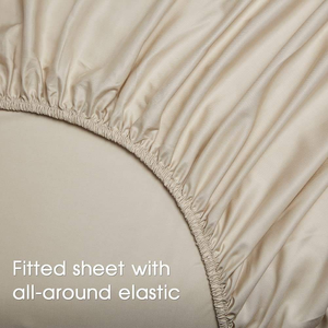 100% Organic Bamboo Fiber <b>Sheets</b> Set- Queen Size 300 Thread Count Soft Bed <b>Sheets</b> <b>Flat</b> <b>Fitted</b> <b>Sheet</b> Sets - Product Image 5