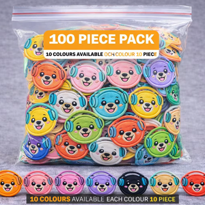 Parches Bordados Coloridos con Cara de Oso – Divertidas Decoraciones DIY para Mochilas, Ropa, Sombreros, Alfombras y Juguetes para Niños y Suministros de Manualidades - Product Image 1