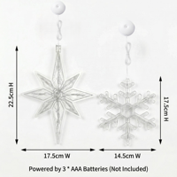 Lumières LED à ventouse, alimentées par piles, lumières féériques suspendues aux fenêtres pour Noël, Halloween, mariage, fête, chambre à coucher, décoration de la maison