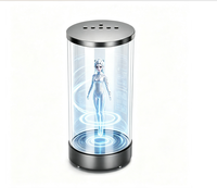 Boîte cylindrique holographique 3D intelligente de 7 pouces, dispositif interactif IA intégré à Azure OpenAI LLM, Android 13, 4 Go de RAM, 32 Go de ROM, module audio AEC
