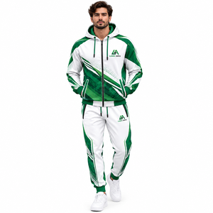 Conjunto Deportivo Personalizado con Capucha y Sublimación para Equipos, Chaqueta y Pantalones de Entrenamiento Deportivo con Estampado Completo y Transpirable - Product Image 2