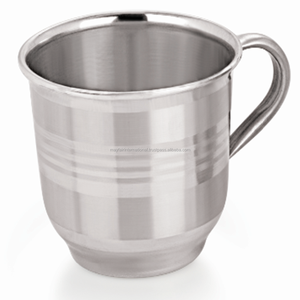 Tasse à boire pour thé au lait ou café pour bébé, en acier inoxydable, avec couvercle en acier inoxydable, 1 pièce - Product Image 4
