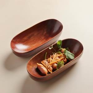 Handmade Custom Oval Fruit <b>Snack</b> Coffee Plate Wooden Serving <b>Tray</b> for <b>Snack</b> Nut Fruit Wood Serving <b>Tray</b> for Food By UO INDIA - Product Image 2