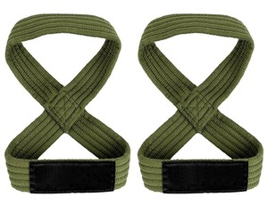 Sangles de levage en coton antidérapantes avec fermeture Velcro pour la musculation unisexe - Product Image 2