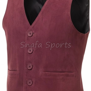 เสื้อกั๊กหนังสำหรับผู้ชายเสื้อกั๊กหนังสำหรับใส่ด้านนอกสำหรับฤดูหนาวเสื้อกั๊กหนังสไตล์กลางแจ้งใส่สบายทันสมัย - Product Image 3