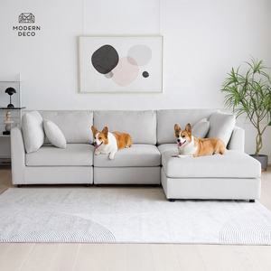 Modulare Sofa garnitur Möbel Wohnzimmer Schnitt Stoff Sofa Kratz fest Sofa Couch Katze Hund Haustier freundlich - Product Image 4