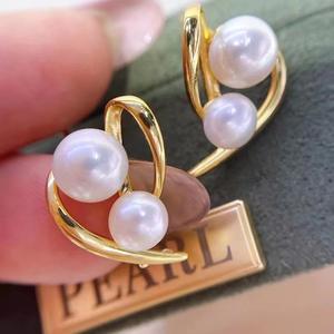 Pendientes Clásicos de Plata de Ley S925 con Perlas Grandes de Agua Dulce Moradas para Mujer, Diseño Sencillo y Resistente - Product Image 4