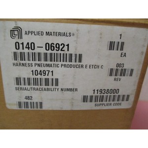 AMAT 0140-06921 HARNESS PNEUMATIC PRODUCER E ETCH C - อุปกรณ์และชิ้นส่วนเซมิคอนดักเตอร์ระดับโลกที่เชื่อถือได้ - Product Image 1