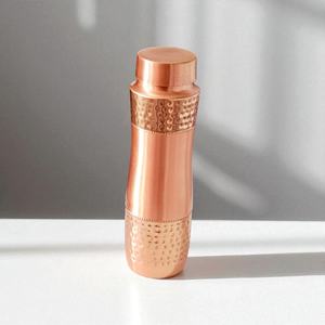 BURAQ HANDICRAT Copper Water <b>Bottle</b> 1L Design for Travel - Product Image 1