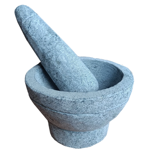 Handmade Natural <b>Marble</b> <b>Mortar</b> <b>and</b> <b>Pestle</b> Manual Power Masher for Garlic <b>and</b> Ginger - Product Image 6