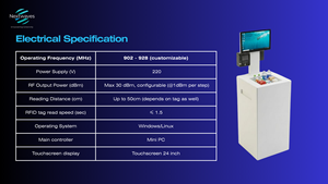 Kiosco de autoservicio UHF RFID para minoristas Nextwaves Hyperion 860 960 MHz fabricado en Vietnam, lector RFID multifuncional - Product Image 3