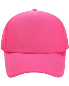 Gorra de Béisbol Rosa Personalizada, Estilo Trucker, con Malla Transpirable en la Parte Trasera, Ajustable con Broche, Lisa, con Logotipo Personalizado, para Uso Casual al Aire Libre - Product Image 1