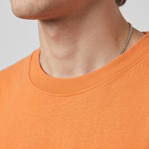 T-shirt ample à manches longues pour homme, col rond, 100 % coton, coupe oversize, style streetwear d'été, épaules tombantes - Product Image 5