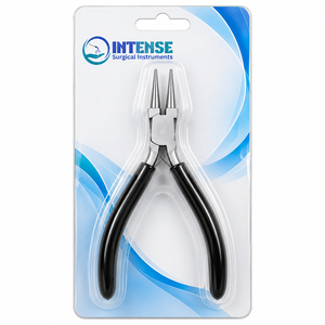 Alicates Profesionales de Acero Inoxidable para Joyería, con Punta Redonda y Mangos Ergonómicos Negros para Dar Forma a Alambres - Product Image 2
