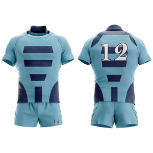 Servicio OEM, Diseño de Uniforme de Rugby Unisex, Logotipo Personalizado, Manga Corta, Ropa Deportiva Transpirable con Diseño Personalizado - Product Image 1