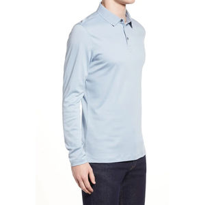 Vente flash - Polos en coton personnalisés - Nouveau design - Polos à manches longues boutonnés - Product Image 6