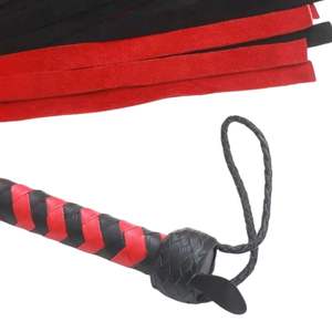 Flogger de Piel de Oveja Suave con Estampado por Transferencia de Calor, con Cintas Fluidas y Elegantes, Hebilla de Acero de 2.5cm de Ancho para Calentamiento y Juego - Product Image 3