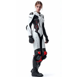 Conjunto de Chaqueta y Pantalones de Cuero para Motociclistas, Unisex, Transpirable, Resistente al Viento, Estampado, Invierno, Tallas Grandes, para Ciclismo - Product Image 6