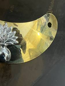 Badge d'officier français en laiton et argent avec décoration dorée sans nickel pour chapeaux - Product Image 2