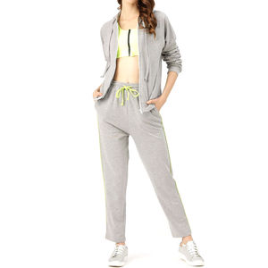 Conjunto Deportivo de Otoño para Mujer, Color Sólido, Sudadera con Capucha, Transpirable, Ecológico, Hecho en Pakistán para Adultos, Servicio OEM - Product Image 2