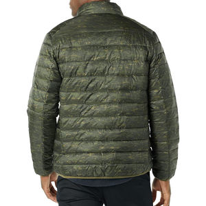 Unisex Outdoor Travel Puffer <b>Jacket</b> Winter <b>Warm</b> Hooded Windproof 100% Nylon Stand Collar Patchwork - Product Image 5