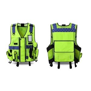 Chaleco de Seguridad Reflectante de Alta Visibilidad RELEVO INDUSTRIES Naranja Clase 2 con Certificación ANSI, Impermeable, para Uso en Exteriores - Product Image 2