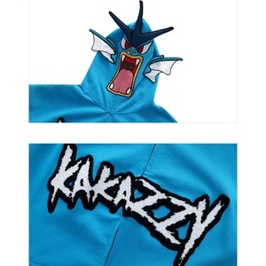 Hoodie surdimensionné personnalisé avec logo, fermeture éclair intégrale, style streetwear, pour hommes, avec trous pour les yeux, broderie chenille, logo personnalisé - Product Image 6