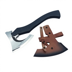Hacha Vikinga Hecha a Mano de Acero al Carbono |   Cuchilla para barba con mango de palisandro pulido |   Auténtica Hacha de Batalla Nórdica 100% de Alta Calidad - Product Image 1