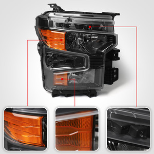 Lampu depan Halogen untuk Chevrolet <span class=keywords><strong>Silverado</strong></span> 1500 2022 2023 <span class=keywords><strong>2025</strong></span> W/hitam teknologi pencahayaan sorot lampu depan Halogen
