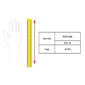 Gants de soudage en cuir croûte blanc, résistants à la chaleur et à l'huile, à manchette longue, pour travaux de construction, industriels et mécaniques - Product Image 2
