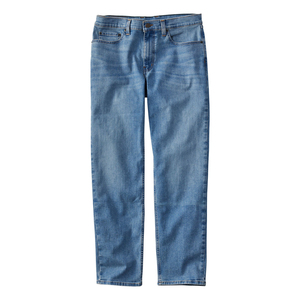 Jean décontracté coupe bootcut extensible pour homme, en denim doré classique, taille mi-haute, motif uni, délavage moyen, idéal pour le printemps - Product Image 5