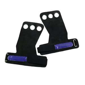 Palm <b>Hand</b> Protectors PU Three-Finger Anti-Slip Adjustable Lightweight <b>Hand</b> <b>Grip</b> for Pull-Up Weight Lifting Training Gymnastics - Product Image 2