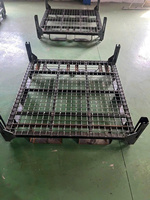Jaula de Almacenamiento de Malla de Aluminio Vercox, Apilable, con Puertas con Pestillos, Galvanizada en Caliente, Ensamblada