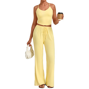 Women's High Neck Full Length Yoga <b>Jumpsuit</b> Flared Leg Seamless Zipper Front Solid Color Spandex Polyester 1 Piece Set - Product Image 2