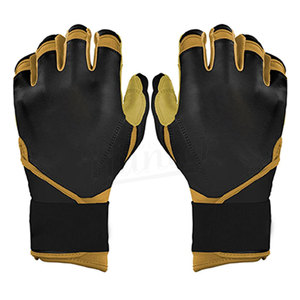 Guantes de Bateo de Béisbol de Cuero de Alta Calidad Resistentes a los Impactos, Acolchado Extra, Transpirables, Suaves, Correa de Velcro Personalizable - Product Image 1