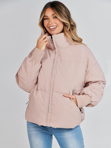New Design Winter Warm Women's <b>Sheep</b> <b>Skin</b> & Cotton Filled Reversible Windproof Puffer <b>Jacket</b> 2026 New Arrival Low MOQ - Product Image 3