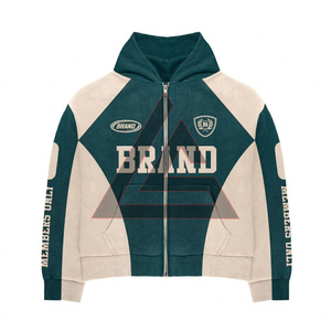 Nouvel ensemble de survêtement deux pièces pour homme, grande taille, uni, hiver, personnalisé, 100% coton, avec capuche et cordon de serrage - Product Image 3