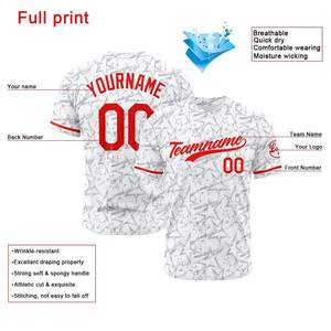 เสื้อเบสบอลสำหรับผู้ชายเสื้อเจอร์ซีย์เล่นเบสบอลระบายอากาศได้ดี - Product Image 3
