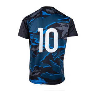 Prix d'usine, impression personnalisée, maillot de volley-ball d'entraînement bleu pour hommes, 100% polyester, vêtements de sport à séchage rapide, vente en gros - Product Image 4
