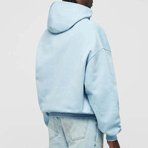 Sweat à capuche zippé pour homme, personnalisable, haute qualité, logo sur mesure, coupe oversize, épaules tombantes, prix abordable. - Product Image 3