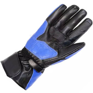 Lightweight Durable Comfortable Leather Motorbike <b>Gloves</b> Hand Grips <b>Touchscreen</b> Compatible Breathable Fabric Hook Loop Closure - Product Image 6