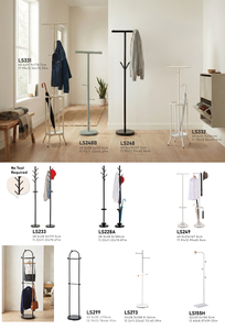 Perchero Metálico Moderno y Minimalista con Soporte para Sombreros y Paraguas, Organizador de Entrada con Diseño de Trípode de Acero Inoxidable - Product Image 5