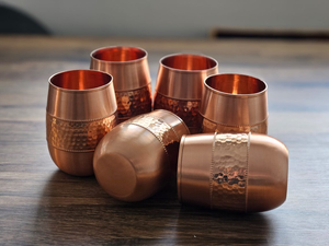 คอลเลคชั่นวินเทจ สินค้าใหม่ล่าสุด แก้วทองแดงแท้ ลายสลักแบบดั้งเดิม ขนาดสั่งทำได้ แก้วน้ำทองแดง ใช้สำหรับงานแต่งงาน ใส่ไวน์ได้ - Product Image 2