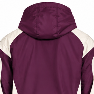 Mens Plum Neutral Colorblock Nylon Hoodie <b>Shorts</b> Set Lightweight Quarter <b>Zip</b> Casual Running Fitness Athletic Sports Outfit - Product Image 4