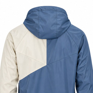 Windbreaker <b>Jacket</b> for <b>Men</b> <b>Lightweight</b> Outdoor Sports Water Resistant Full Zip Hooded Activewear Custom Apparel Factory Exporter - Product Image 4