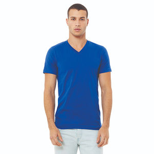 Camiseta Unisex True Royal con Cuello en V - 100% Algodón Peinado Airlume, 4.2 oz, Jersey Esencial de Manga Corta - Product Image 1