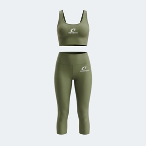 Wholesale Rate Top Manufacturer High Waist <b>Seamless</b> <b>Leggings</b> Racerback Sports Bra breathable Women Yoga Sets Solid Colors - Product Image 2